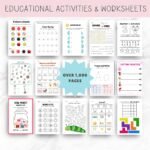 100+ Kids Activity Book and Workbook Bundle, Editable Canva Templates, PLR MRR - Image 2