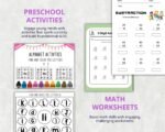 10,000+ Kids Educational Printables PLR MRR Bundle | Preschool and Kindergarten Worksheets, Coloring Pages, Learning Activities - Image 3