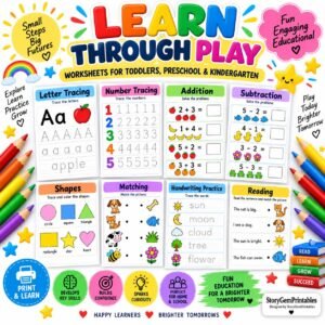 1,000,000+ Kids Printables Bundle PLR MRR | Coloring Pages Worksheets Learning Activities | Preschool Kindergarten PDF - Image 5