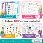15,000+ Kids Activity Pages Bundle PLR MRR Rights, Preschool Worksheets, Kindergarten Printables, Homeschool Pack - Image 6