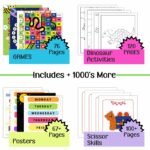 15,000+ Kids Activity Pages, PLR MRR Preschool & Kindergarten Worksheets, Educational Printables Bundle, Resell Rights - Image 4