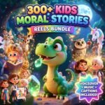 300+ Kids Moral Stories Videos Bundle | PLR MRR Resell Rights | Faceless YouTube Kids Content | TikTok Instagram Reels Bundle