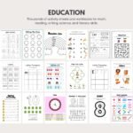 3100+ Kids Activity Page Bundle, Editable Canva Templates, Alphabet, Math, Coloring, Puzzles, PLR + Master Resell Rights MRR, Rebrand & Sell - Image 4