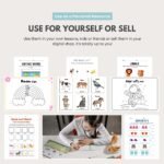 3100+ Kids Activity Page Bundle, Editable Canva Templates, Alphabet, Math, Coloring, Puzzles, PLR + Master Resell Rights MRR, Rebrand & Sell - Image 7