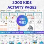 3200 Kids Activity Book Bundle, PLR, Canva, Activity Pages, Busy Book, Preschool Learning Activities, Printable PDF, Instant Download - Image 2