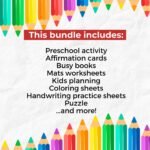 3200+ Kids Activity Bundle Canva Template Editable PLR Worksheets, Learning Activities, Crafts, Games, Coloring Pages, mrr digital products - Image 5