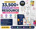 33,500+ Kids Educational Resources Bundle | Learning Activities & Classroom Printables | PLR MRR | Digital Download