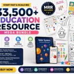 33,500+ Kids Educational Resources Bundle | Learning Activities & Classroom Printables | PLR MRR | Digital Download