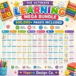 33,500+ Kids Learning Bundle Coloring Pages Worksheets Activities PLR MRR Rights Digital Download Printables, Gift - Image 2
