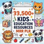 33,500+ Kids Learning Bundle Coloring Pages Worksheets Activities PLR MRR Rights Digital Download Printables, Gift