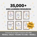 35,000+ Kids Learning Activities Bundle, Home school & Classroom Worksheets, PLR, MRR, Planners, Activities, Digital Download
