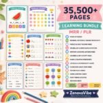 35,500+ Kids Learning Bundle PLR MRR | Educational Worksheets & Classroom Activities | DFY Printable Pack - Image 6