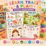 400+ Kids Learning Activities Bundle PLR MRR | Editable Canva Worksheets | Preschool Kindergarten Printable - Image 2