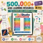 500,000+ Kids Educational Bundle PLR MRR | Printable Worksheets, Homeschool Learning Games, Coloring Pages - Image 9