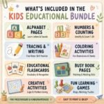 500,000+ Kids Educational Bundle PLR MRR | Printable Worksheets, Homeschool Learning Games, Coloring Pages - Image 3