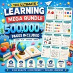 500,000+ Kids Educational Bundle PLR MRR ,Worksheets, Canva Templates, Business Social Media, Coloring Pages, Homeschool Learning Games - Image 4
