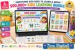 500,000+ Kids Learning Bundle | MRR PLR | Printable Worksheets | Preschool & Kindergarten Activities | Homeschool - Image 6