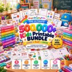 500,000+ Kids Printable Bundle | Preschool Worksheets, Learning Activities, PLR & MRR - Image 2