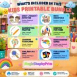 500,000+ Kids Printable Bundle | Preschool Worksheets, Learning Activities, PLR & MRR - Image 3