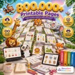 800,000+ Kids Printable Bundle PLR MRR | Preschool Worksheets | Homeschool Activities | Teacher Resources | Commercial Use - Image 4
