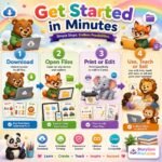 800,000+ Kids Printable Bundle PLR MRR | Preschool Worksheets | Homeschool Activities | Teacher Resources | Commercial Use - Image 5