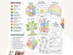 Art Therapy Worksheets for Kids Printable PDF,Child Therapy Workbook ,35+ pages Art Therapy Prompts for Feelings,Emotions,Coping Skills - Image 4