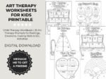 Art Therapy Worksheets for Kids Printable PDF,Child Therapy Workbook ,35+ pages Art Therapy Prompts for Feelings,Emotions,Coping Skills - Image 6