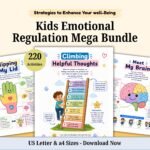 Children Emotional-Regulation Workbook. Over 220 Activities. Therapy Worksheets. Therapy Resources. Neurodiversity Book.