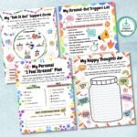 Coping Skills Workbook for Kids PRINTABLE | Emotional Regulation Mindfulness Activities | Calm Down Strategies DBT Cards, SEL Worksheets pdf - Image 3
