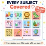 Educational Kids Resources, 99,500+ Kids Learning Bundle, Printable Activities | Preschool Learning Worksheets | PLR MRR Resell Rights - Image 12