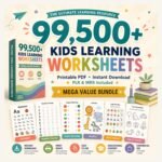 Educational Kids Resources, 99,500+ Kids Learning Bundle, Printable Activities | Preschool Learning Worksheets | PLR MRR Resell Rights - Image 11
