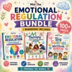 Emotional Regulation Workbook Bundle | 100+ Pages | SEL Activities | Coping Skills Worksheets | Mindfulness & Feelings Workbook