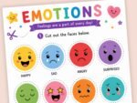 Emotions Activity for Kids | Feelings Matching Game + Cut and Paste | Preschool SEL Printable | Learn Emotions Busy Book | Ages 2-5 - Image 5