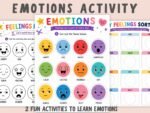 Emotions Activity for Kids | Feelings Matching Game + Cut and Paste | Preschool SEL Printable | Learn Emotions Busy Book | Ages 2-5 - Image 7