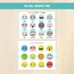 Emotions Matching Activity for Kids - Toddler, Preschool, Kindergarten Game - Emotional Education -Feelings Worksheet - Autism - Homeschool - Image 2