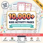 Kids Activity Book Mega Bundle | 10,000+ Pages, PLR MRR Resell Rights