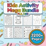 Kids Activity Book Mega Bundle, 3200 Pages, Puzzles, Games (PLR and MRR Included) - Image 2