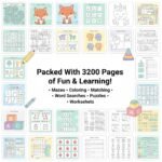 Kids Activity Book Mega Bundle, 3200 Pages, Puzzles, Games (PLR and MRR Included) - Image 3