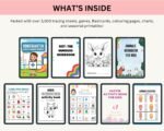 Kids Activity & Learning Bundle — 3,500+ Editable Canva Pages, Colouring, Math, Puzzels With Resell Rights - Image 2