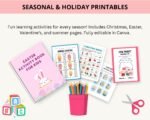 Kids Activity & Learning Bundle — 3,500+ Editable Canva Pages, Colouring, Math, Puzzels With Resell Rights - Image 6