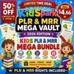 Kids Activity PLR MRR Mega Bundle, Printables, Worksheets, Coloring Pages (Digital Download)