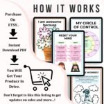 Kids CBT Worksheets, Cognitive Behavioral Therapy Activities for Children, Printable Mental Health Counseling Tools, Emotional Regulation - Image 10