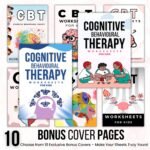 Kids CBT Worksheets, Cognitive Behavioral Therapy Activities for Children, Printable Mental Health Counseling Tools, Emotional Regulation - Image 4