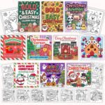 Kids Christmas Coloring Bundle 500+, Printable Worksheets Canva Editable Templates + PDF, Coloring Pages, Holiday Busy Book, PLR Digital - Image 5