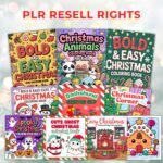 Kids Christmas Coloring Bundle 500+, Printable Worksheets Canva Editable Templates + PDF, Coloring Pages, Holiday Busy Book, PLR Digital - Image 2