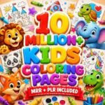 Kids Coloring Pages Bundle | 10 Million+ Printable Pages, Worksheets (PLR MRR) - Image 10