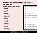 Kids Education Resources Teachers Parents Worksheets For Kids Classroom Activities, DFY Digital Product Bundle, PLR MRR Master Resell Rights - Image 2