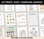 Kids Education Resources Teachers Parents Worksheets For Kids Classroom Activities, DFY Digital Product Bundle, PLR MRR Master Resell Rights - Image 3