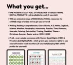 Kids Education Resources Teachers Parents Worksheets For Kids Classroom Activities, DFY Digital Product Bundle, PLR MRR Master Resell Rights - Image 5