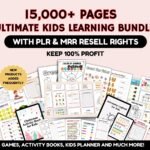 Kids Education Resources Teachers Parents Worksheets For Kids Classroom Activities, DFY Digital Product Bundle, PLR MRR Master Resell Rights